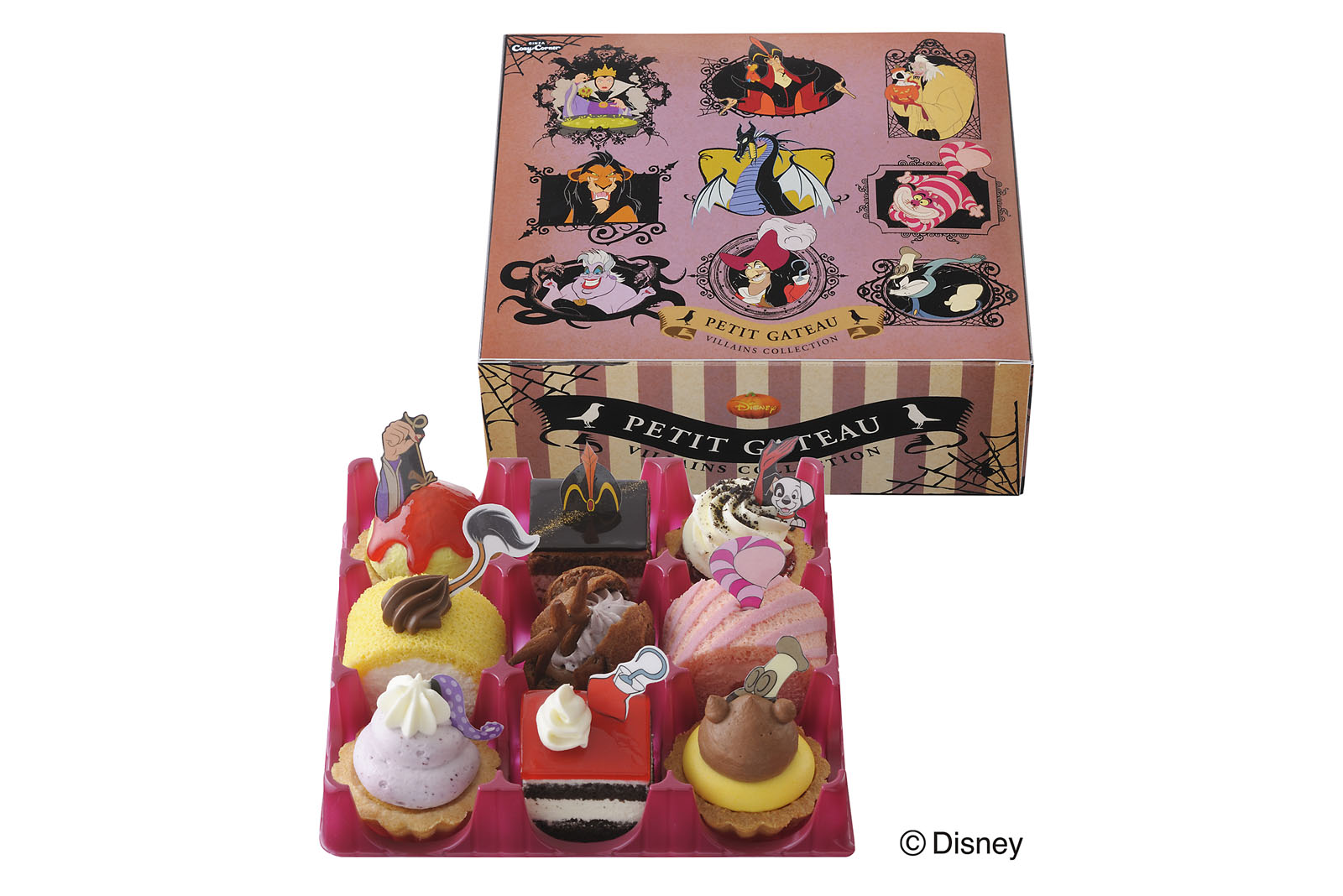 ヴィランズのプチガトーセットも ハロウィン限定ケーキがコージーコーナーから9月18日発売 Disney Colors Blog