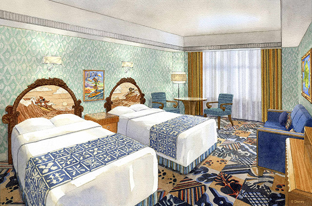 チップとデール スティッチの新客室がディズニーアンバサダーホテルに登場 17年2月6日から Disney Colors Blog