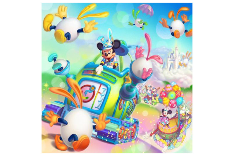 Tdl新イースターパレードのイメージ画像が公開 Jalが協賛 Disney Colors Blog