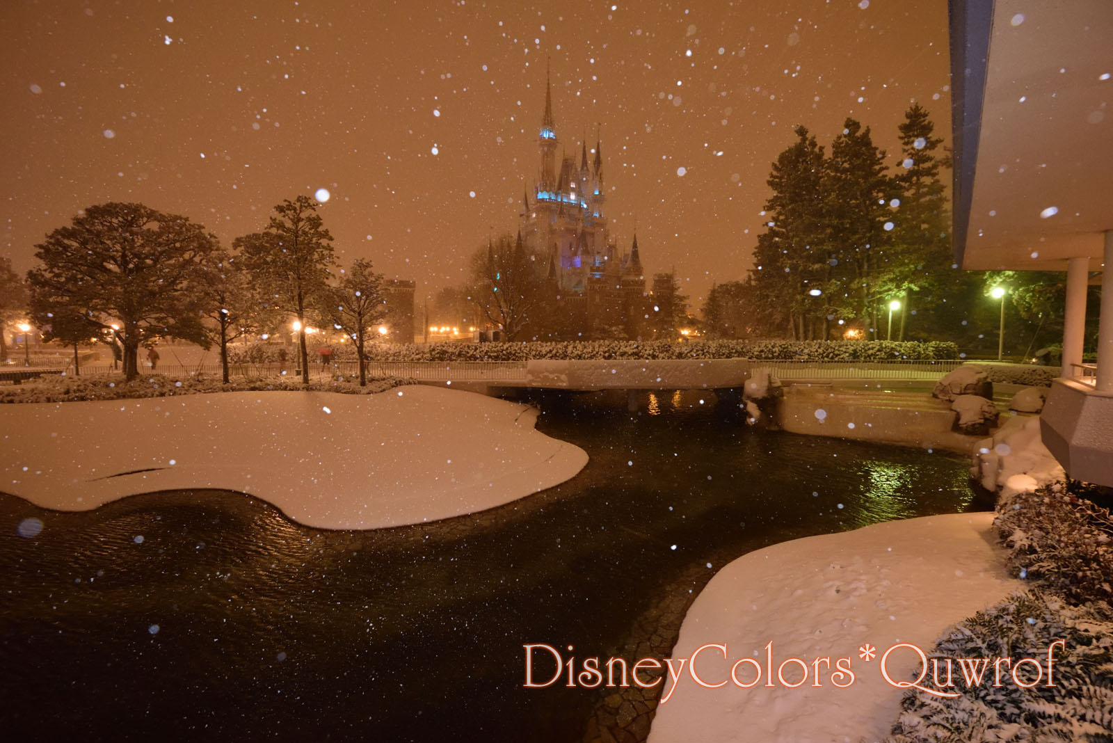 東京ディズニーランド 雪 2018年1月22日