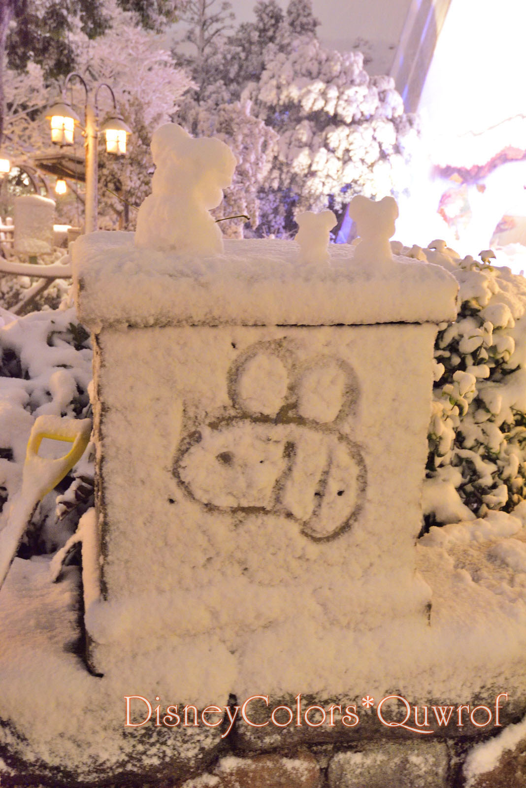 東京ディズニーランド 雪 2018年1月22日