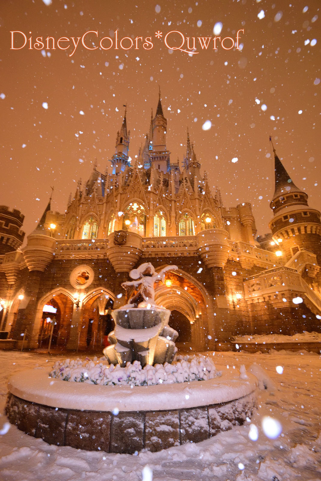 東京ディズニーランド 雪 2018年1月22日