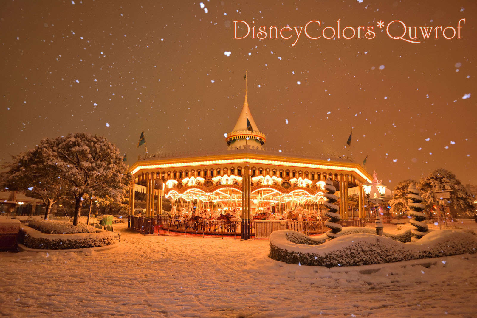 東京ディズニーランド 雪 2018年1月22日