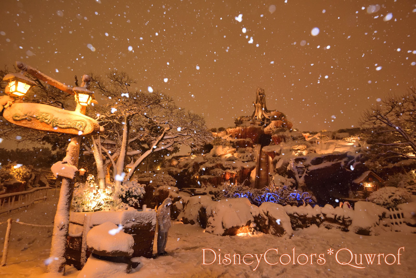 東京ディズニーランド 雪 2018年1月22日