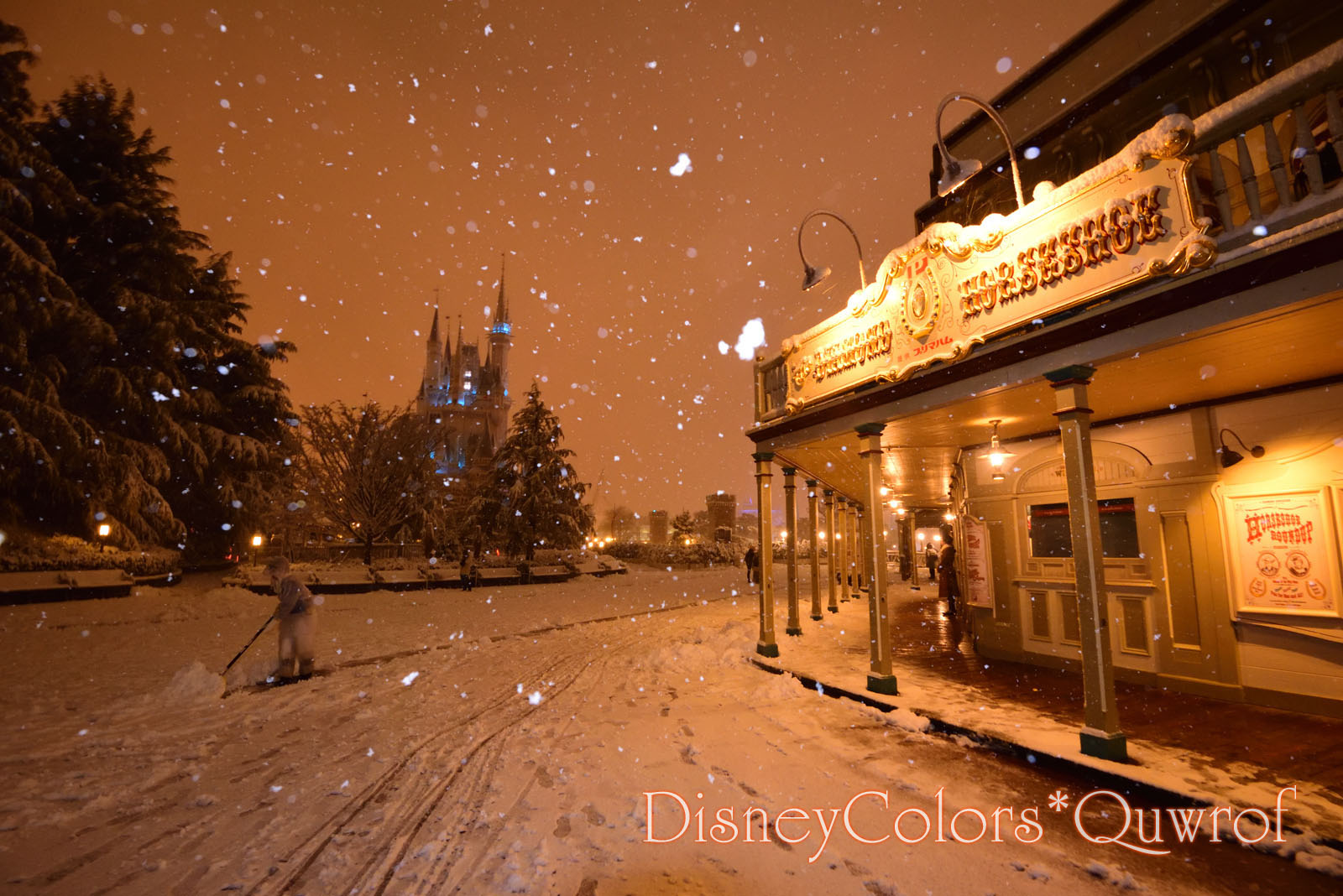 東京ディズニーランド 雪 2018年1月22日