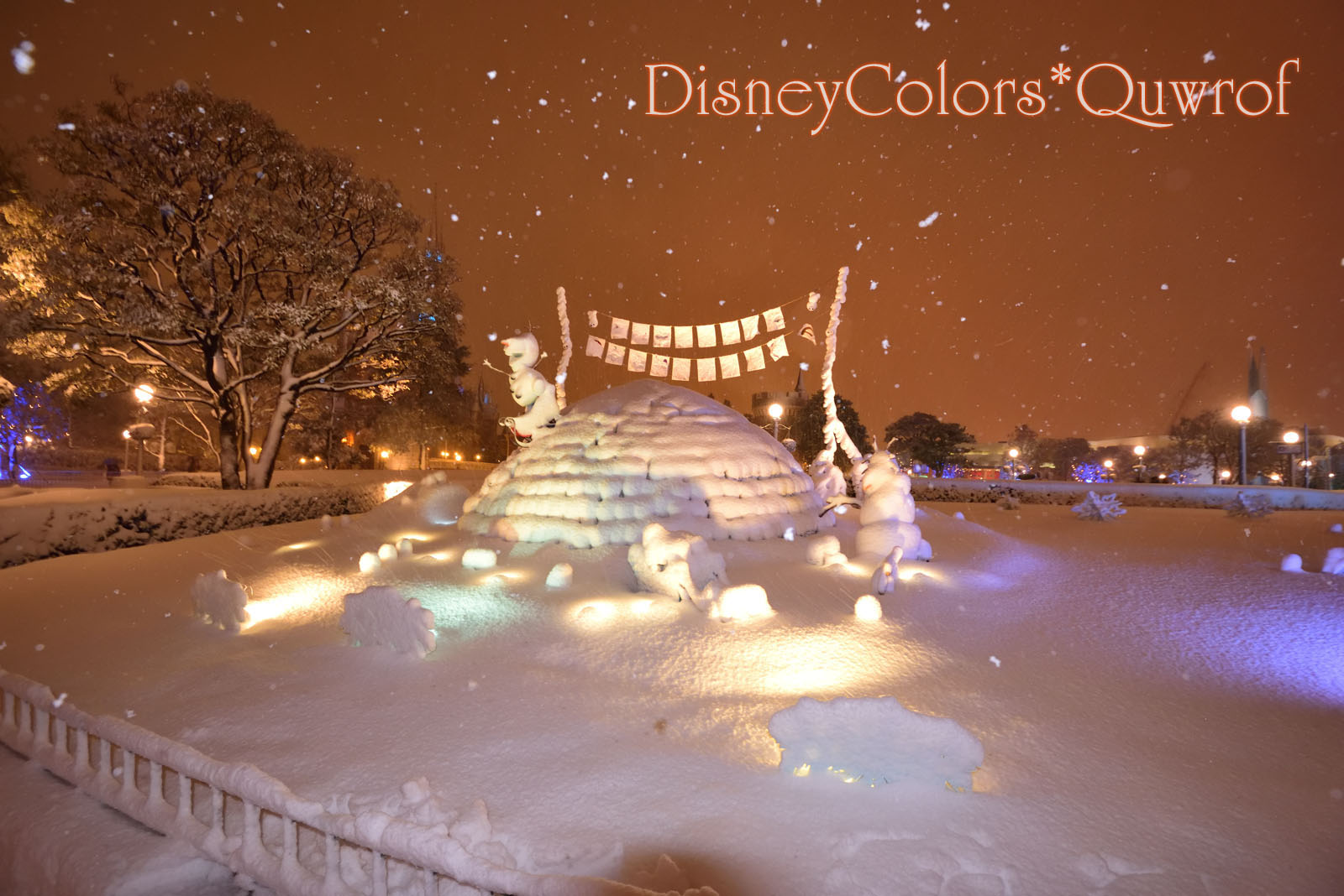 東京ディズニーランド 雪 2018年1月22日