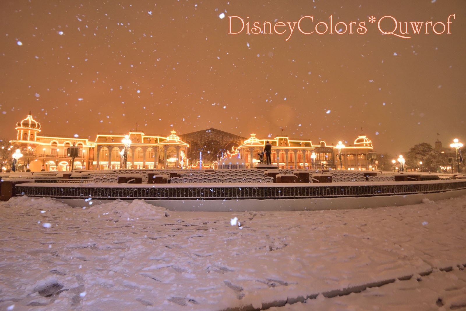 東京ディズニーランド 雪 2018年1月22日