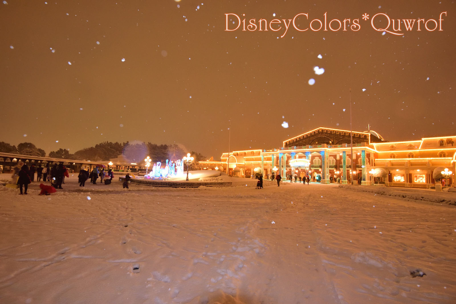 東京ディズニーランド 雪 2018年1月22日