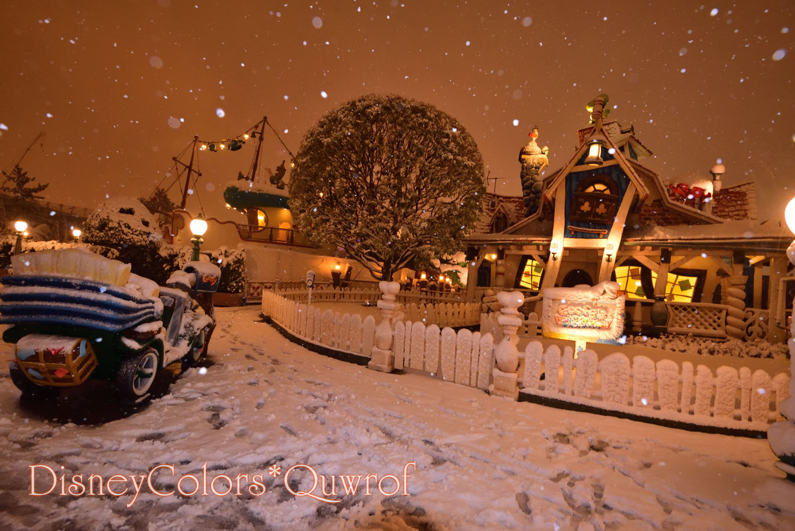 東京ディズニーランド 雪 2018年1月22日