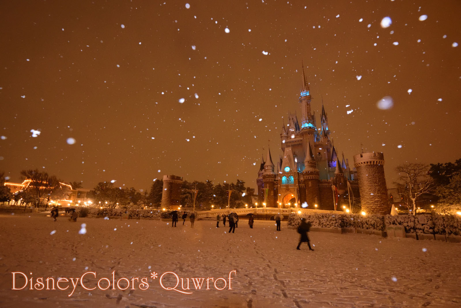 東京ディズニーランド 雪 2018年1月22日