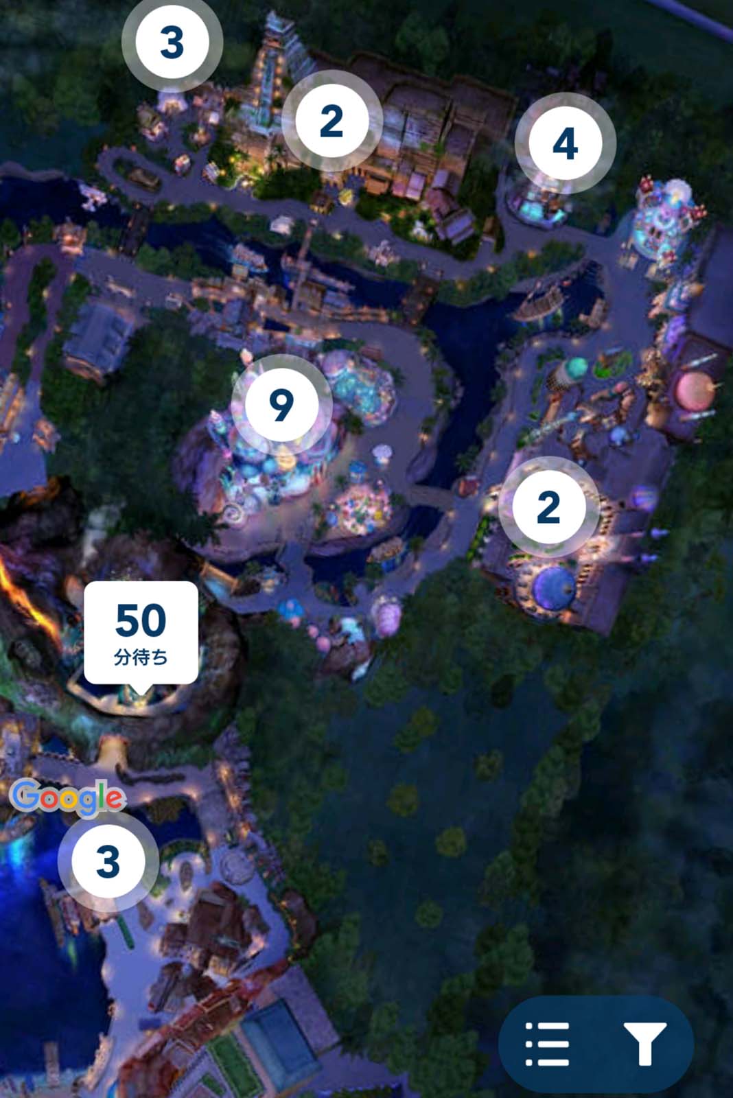夜になるとマップが夜景に変化 東京ディズニーリゾート公式アプリが本日アップデート Disney Colors Blog