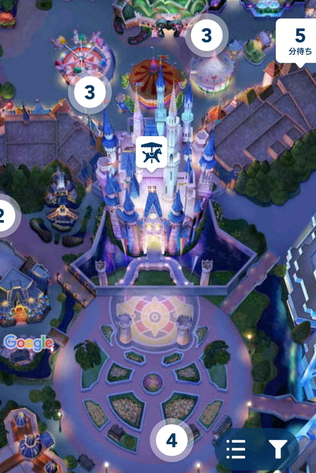 シンデレラ城の工事がスタート 年4月まで周辺が囲われ 景観に影響も Disney Colors Blog