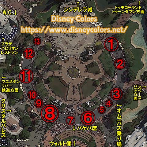 TDL《ドリーミング・アップ! スペシャルバージョン》フロート停止位置
